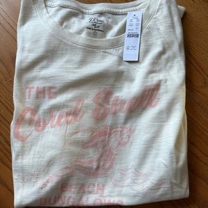 J Crew tee shirt. New with tags.